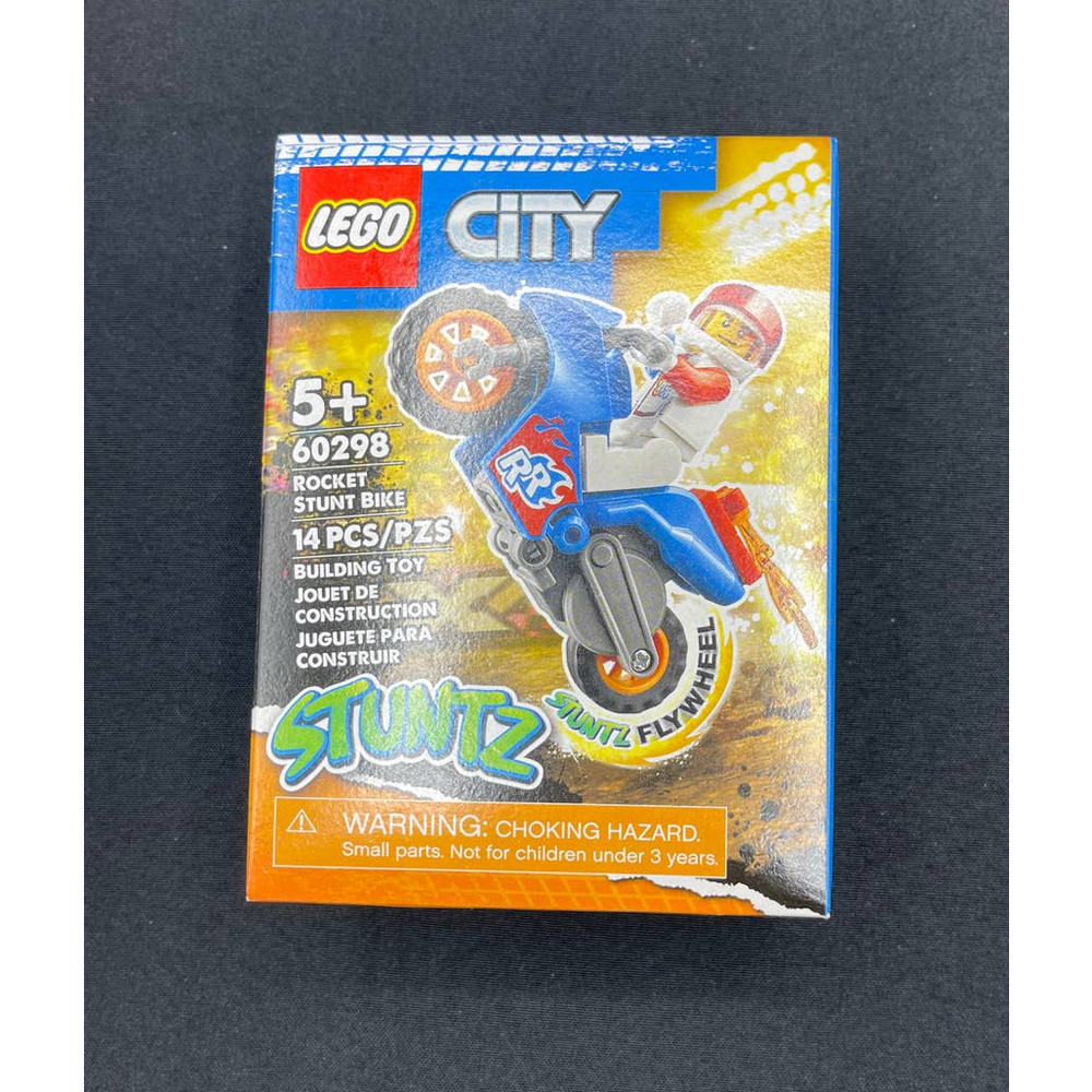 Lego City 60298 Stuntz Rocket Stunt Bike 14 Pieces